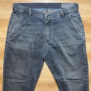 Diesel Denim Sweatpants Men 32 Blue Slim Chino-NE Italy Modern Designer 0682A